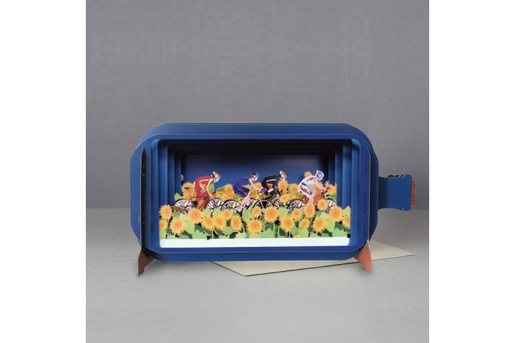 Message in a Bottle Bike Pop Up Birthday Greeting Card