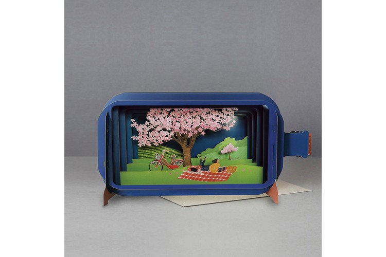 Message in a Bottle Blossom Tree Pop Up Greeting Card