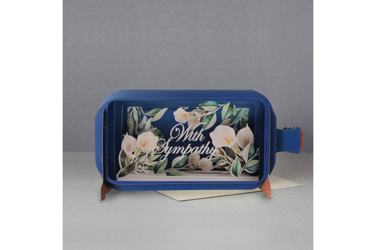 Message in a Bottle Sympathy Pop Up Greeting Card