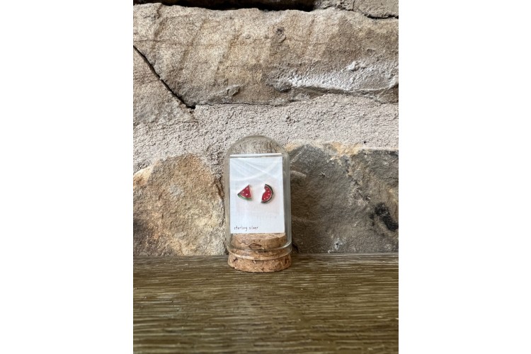 Message in a Bottle Watermelon Studs 