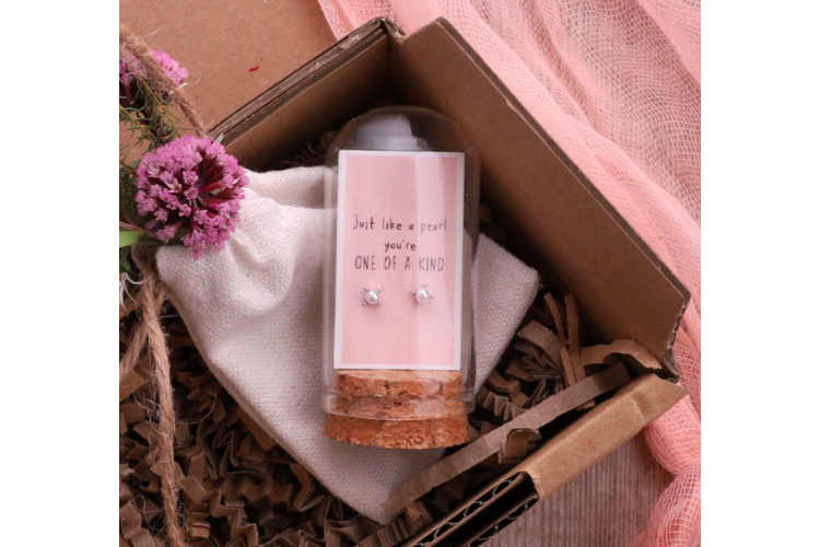 Message in a Bottle You're one of a Kind Studs