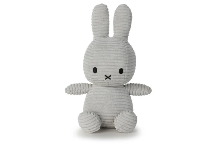 Miffy ECO Corduroy Soft Grey - 23cm