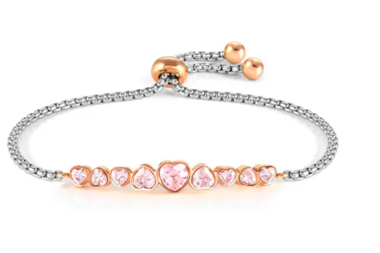 Milleluci Colour Edition Pink Heart Bracelet 