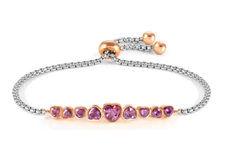 Milleluci Colour Edition Purple Heart Bracelet 