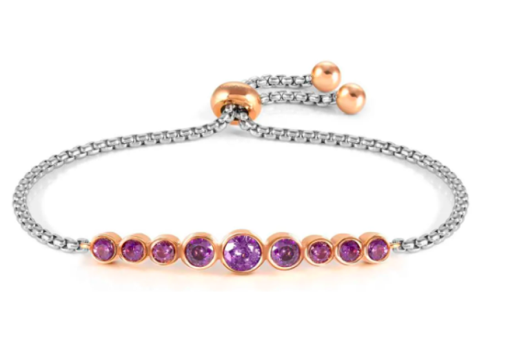 Milleluci Colour Edition Purple Round Bracelet 