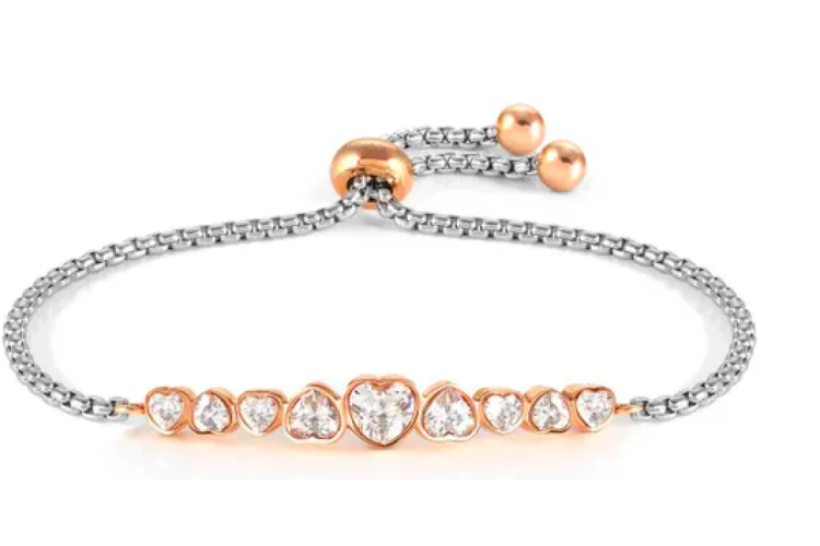 Milleluci Colour Edition White Heart Bracelet 