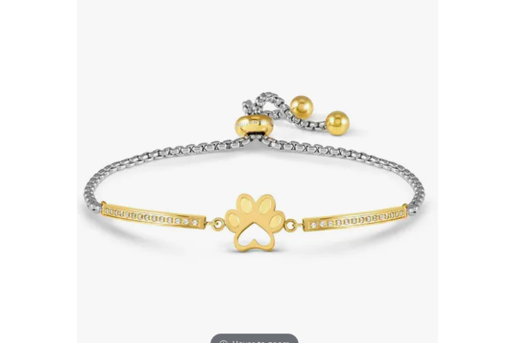Milleluci pawprint bracelet in gold