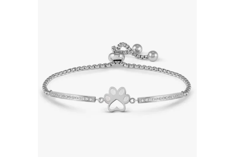 Milleluci pawprint bracelet in silver