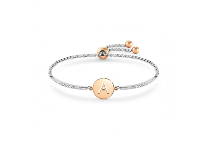 Milleluci Rose Gold Letter A Bracelet