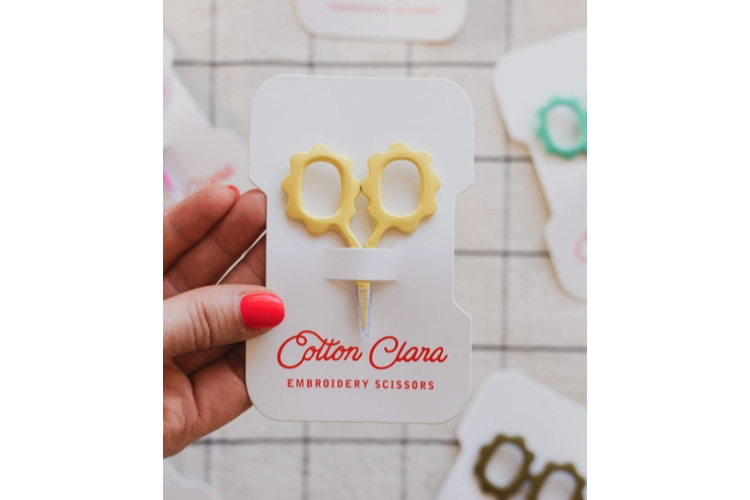 Mini Sunflower Embroidery Scissors - Yellow