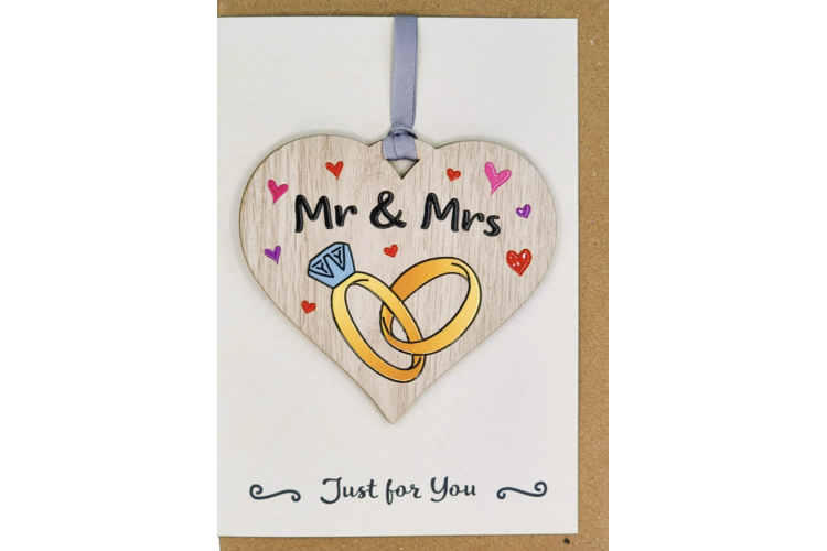 Mr & Mrs Card with Gift