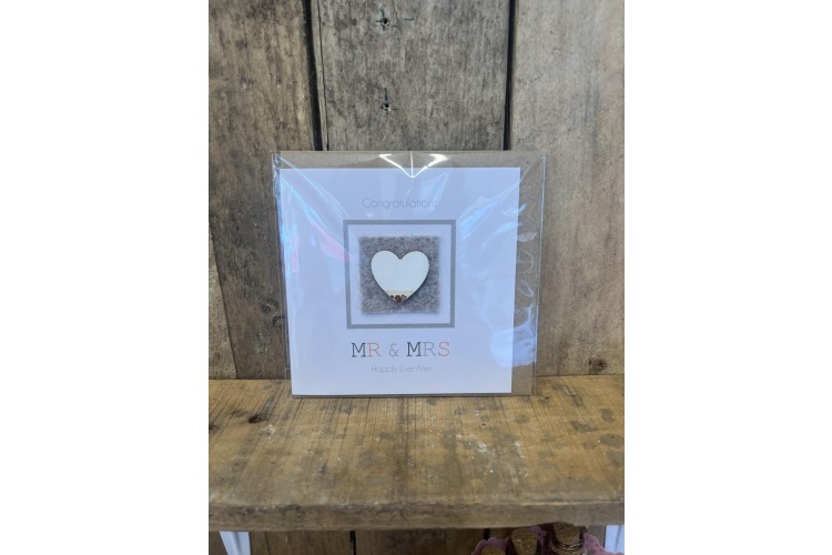 Mr + Mrs Wedding Card