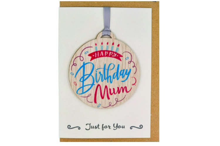 Mum Happy Birthday Card with Gift