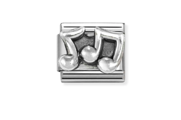 music note in silver