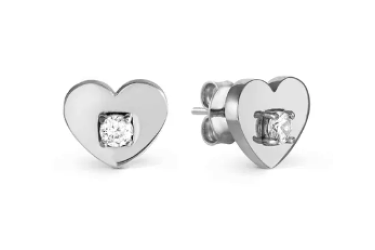 My Sophie Silver Heart Earrings