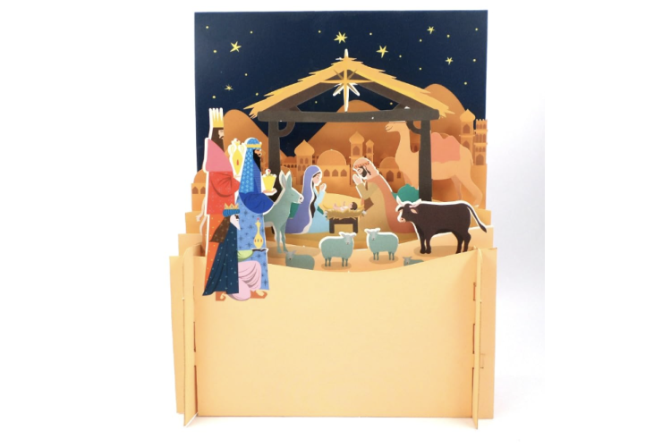 Nativity 3D Pop Up Greeting Card