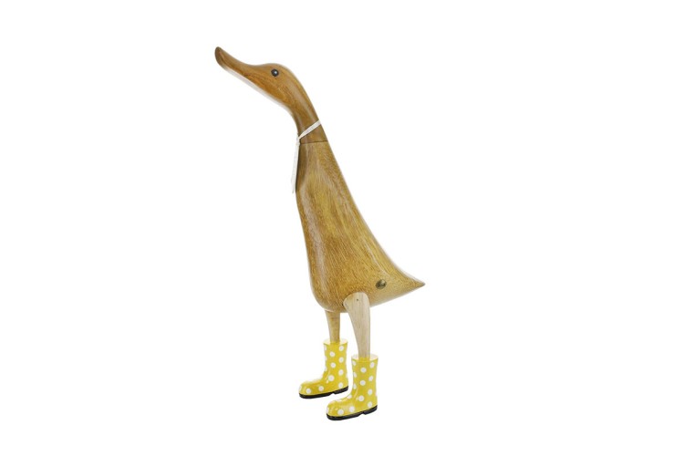 Natural Welly Ducklet - Yellow Spotty Welly 