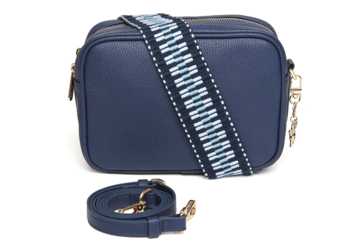 Navy Soho Dual Compartment Camera Crossbody Bag