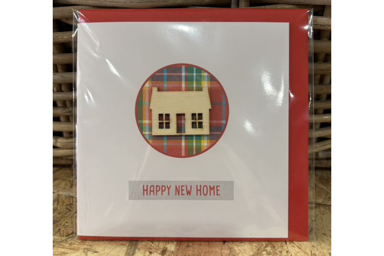 New Home Tartan Card