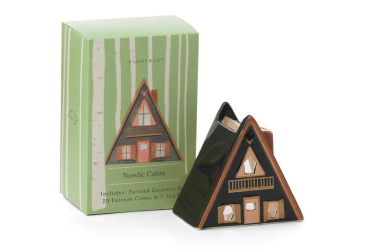 Nordic Cabin Style Tea Light & Incense Holder 