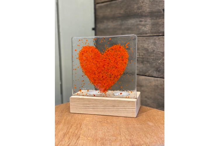 Orange Heart Tea-Light