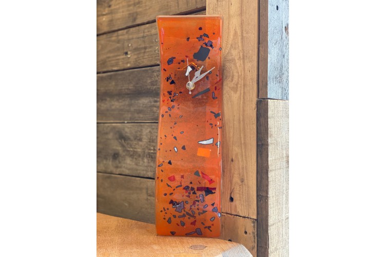 Orange Wall Clock