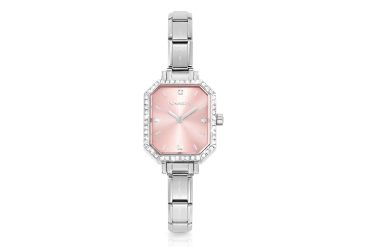 Paris Watch Pink with Stones