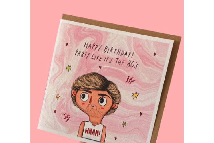 Party Like It's The 80's (George Michael) Card 