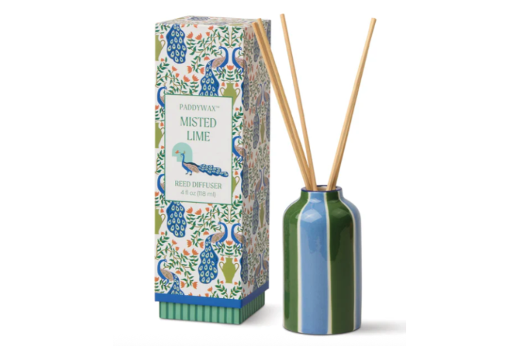 Peacock Ceramic Diffuser - Misted Lime