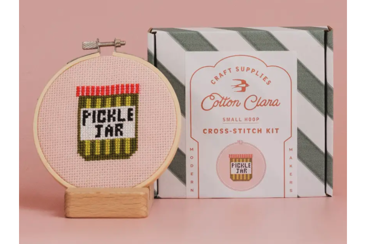 Pickle Jar Cross Stitch Kit
