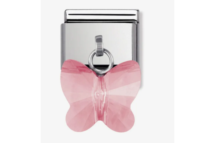 Pink Butterfly Pendant Link