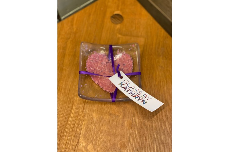 Pink Heart Small Dish