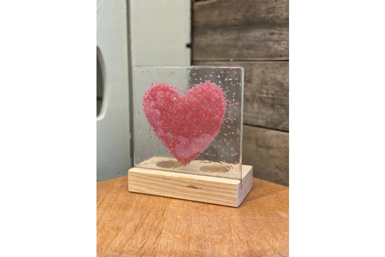 Pink Heart Tea-Light Holder
