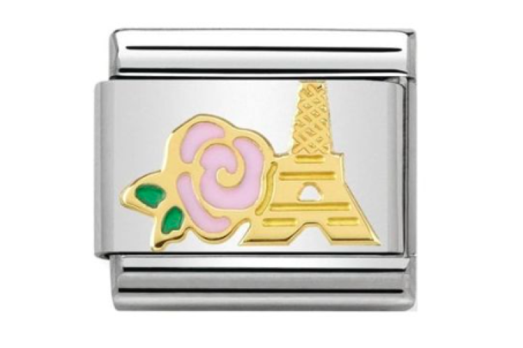 Pink Rose and Eiffel Tower Link 