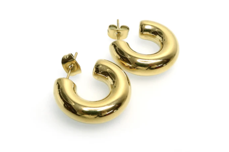 Plain Gold Hoops