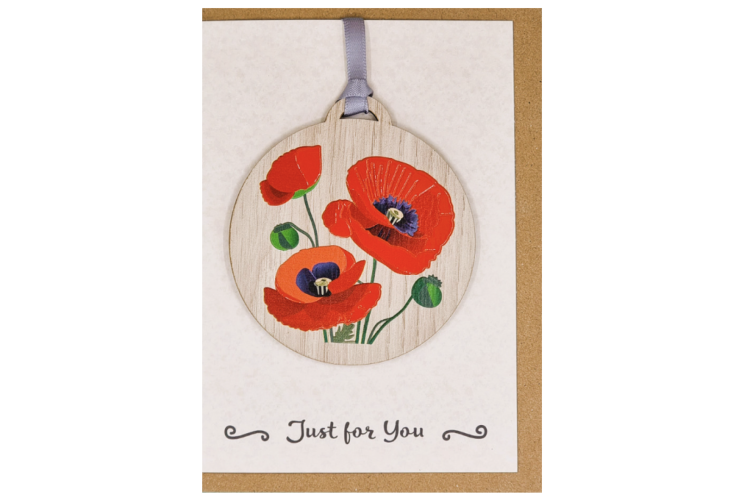 Poppies Card with Gift