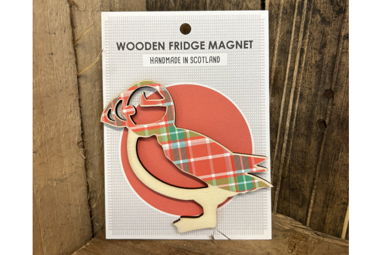Puffin Tartan Magnet