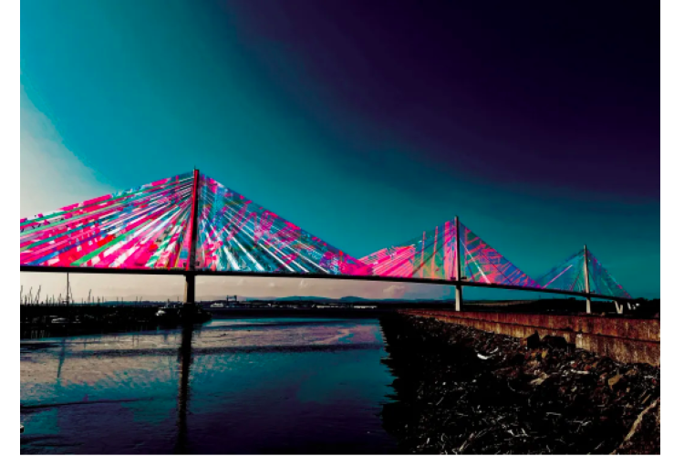 Queensferry Crossing Print A4