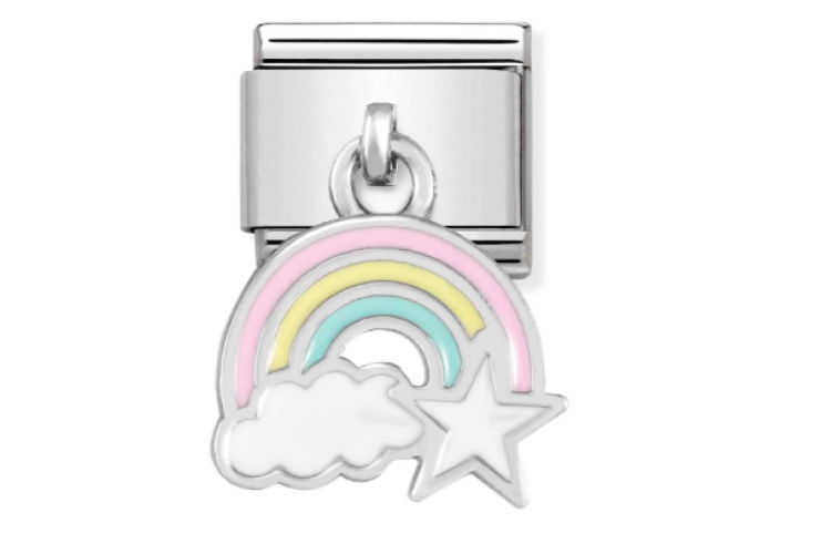 Rainbow with Cloud Pendant