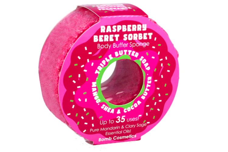 Raspberry Beret Sorbet Body Buffer Sponge