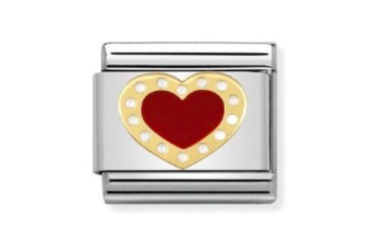 Red heart with Dots Link