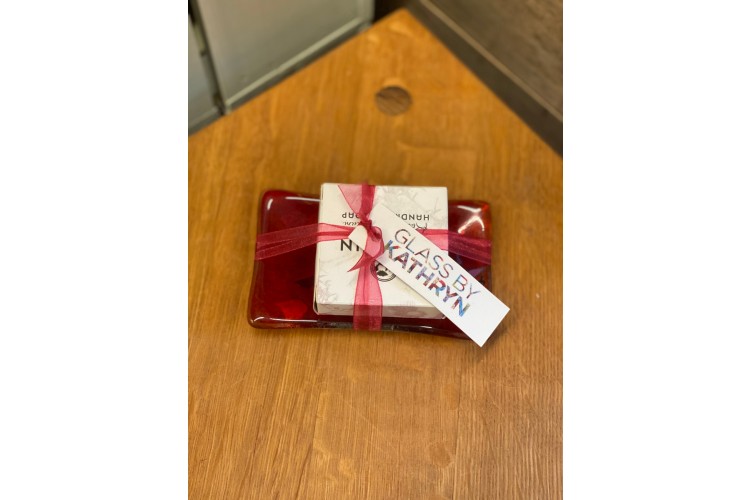 Red Soap Dish