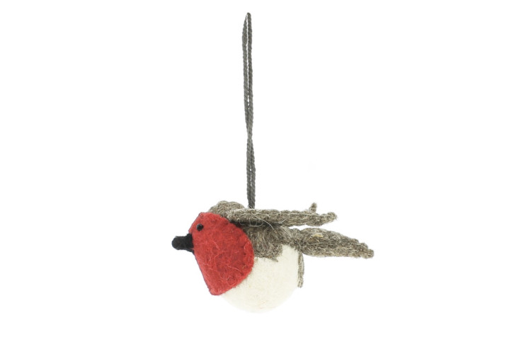 Robin hanging