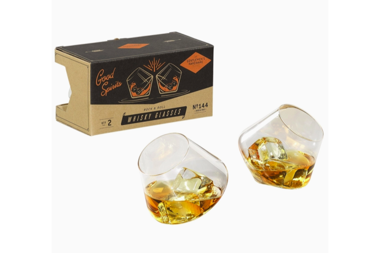 Rocking whiskey glasses - set of 2
