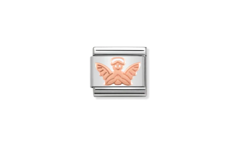 Rose Gold Angel Link