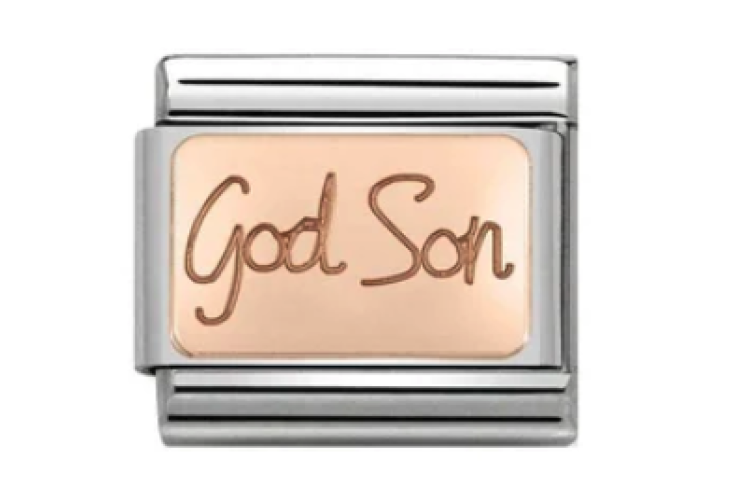 Rose Gold Back Godson Link