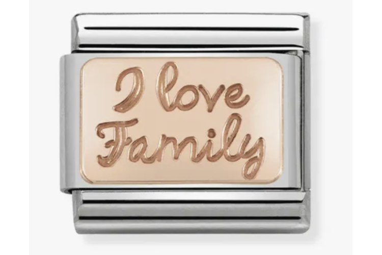 Rose Gold Back I Love Family Link