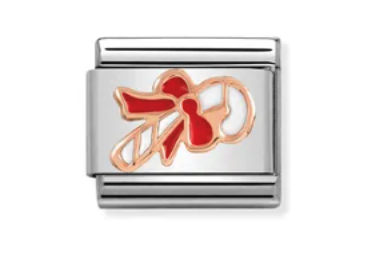 Rose Gold Candy Cane Link