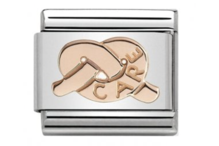 Rose Gold Care Promise Knot Link