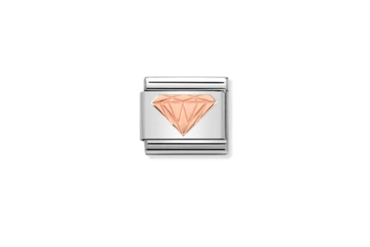 Rose Gold Diamond Link